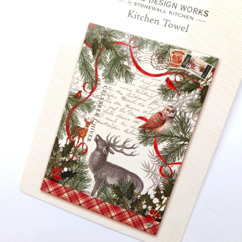 Michel Design Works by Stonewall Kitchen Winter Woodland Dish Towel & Potholder